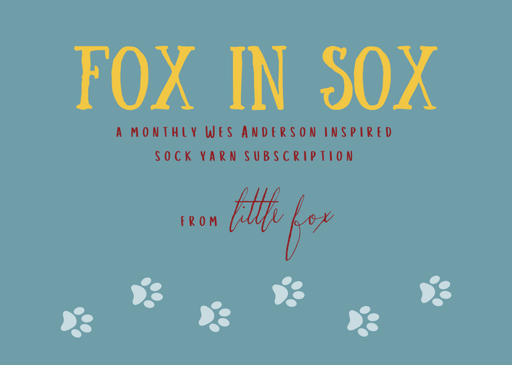 Fox in Sox Monthly Sock Yarn subscription